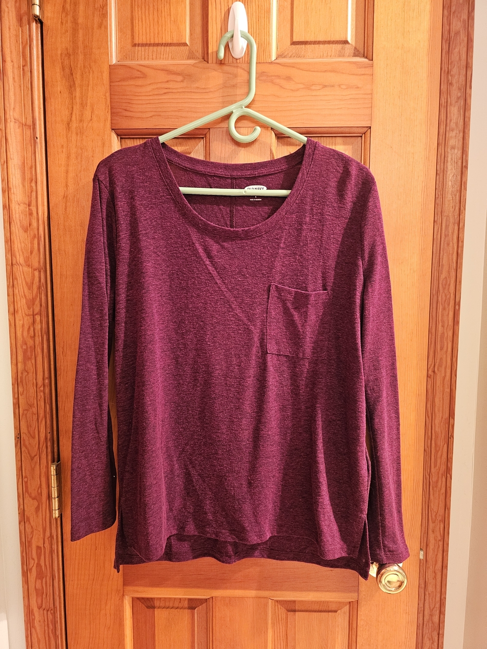 Old Navy Berry Colored Boyfriend Tee